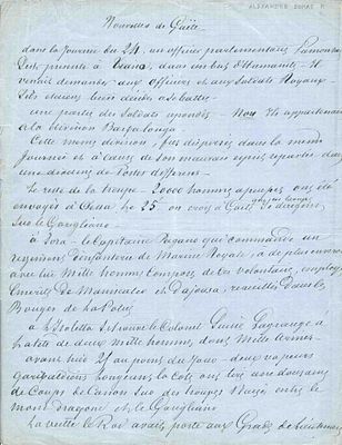 LITERATURE - DUMAS Alexandre (1802 - 1870) - Autograph manuscript signed