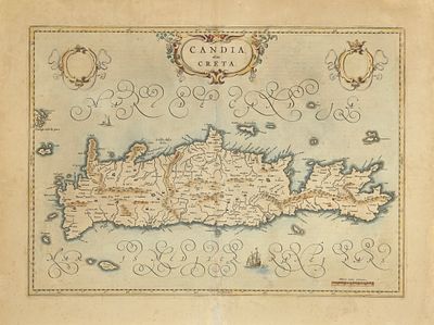 Blaeu Johannes - Map of Crete - Etching on paper (1650s)