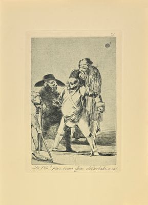 Goya Francisco - Esta usted ... pues.. eh! como digo ... cuidado - Etching on paper (1881)