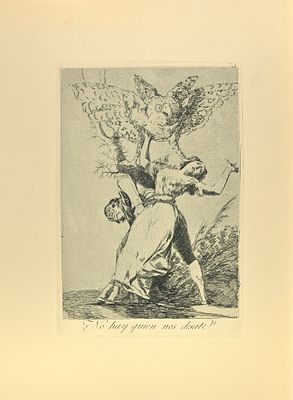 Goya Francisco - No Hay Quien nos Desate? - Etching on paper (1881)