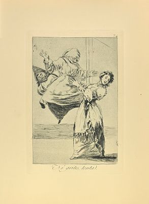 Goya Francisco - No Grites, Tonta - Etching on paper (1881)