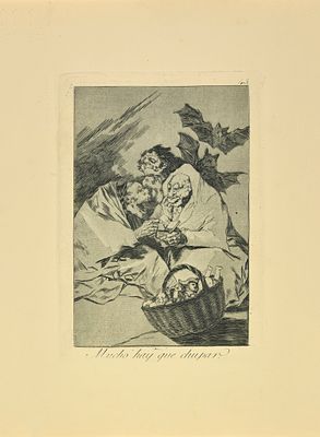 Goya Francisco - Mucho hay que Chupar - Etching on paper (1881)