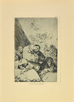 Goya Francisco - Correccion - Etching on paper (1881)