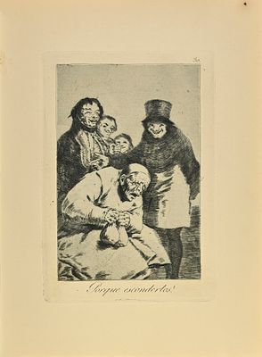 Goya Francisco - Porque esconderlos? - Etching on paper (1881)