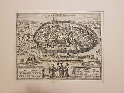 Hogenberg Franz George Braun - Jerusalem - Aquatint on paper (1575)