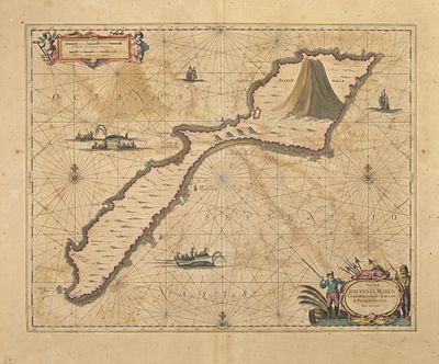 Janssonius Johannes - Antique Map - Oceanus - Etching on paper (1650)