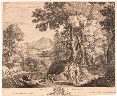 Le Bas Jacques-Philippe - Céphale et Procris - Etching on paper (1740)