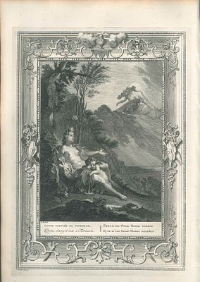 Picart Bernard - Clytie - Etching on wire rod paper (1742)