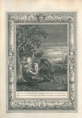 Picart Bernard - Tithon - Etching on wire rod paper (1742)