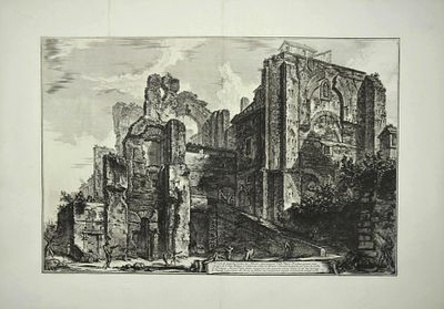 Piranesi Giovanni Battista - Avanzi di Antiche Terme in Albano denominate Cello Majo - Etching on paper (1764)