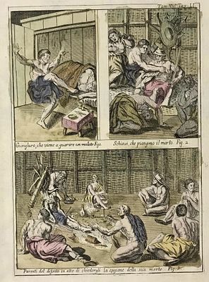 Pivati Gianfrancesco - How the American Indigenous Deal with Death - Etching on paper (1746/51)