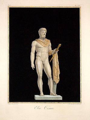 Tofanelli Agostino - Elio Cesare - Etching and Watercolour on paper (1794)