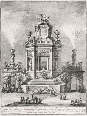 Vasi Giuseppe - Nobil'Edifizio a diporto in Luogo di Delizia (Noble Pleasant Building)
 - Etching and burin on paper (1776)