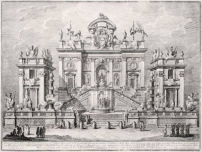 Vasi Giuseppe - Campidoglio Festivamente Ornato (Capitol festively decorated )
 - Etching on paper (1775)
