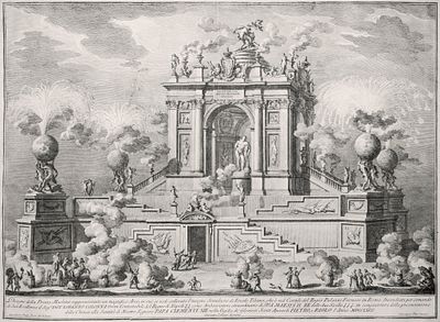 Vasi Giuseppe - Magnifico Arco con il Simulacro di Ercole Tebano (Wonderful Arc with the Ercole Tebano’s Simulacrum) - Etching on paper (1767)