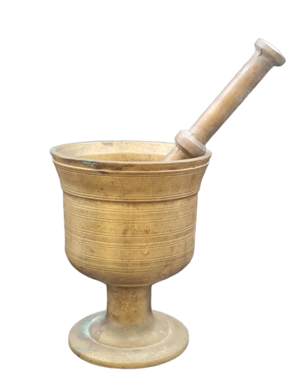 Bidspirit auction Large mortar and pestle, made